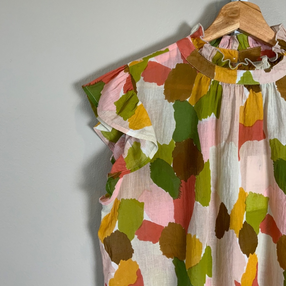 THML Mixed Color Flutter Blouse - Picture 8 of 16